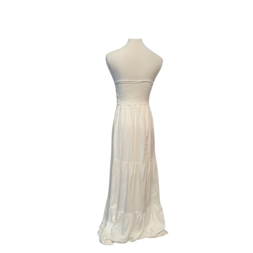 Tie Front Ruffle Ruffle Hem Tube Dress - Picture 8 of 16